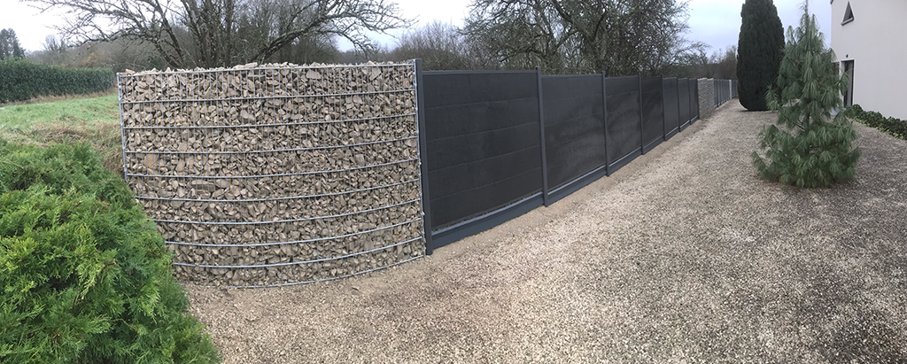 Clôture en gabion