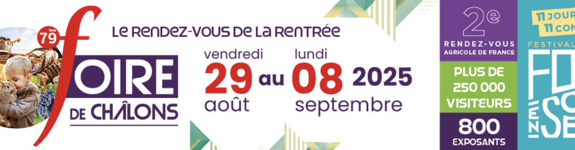 Créalia vous donne rendez-vous à la Foire de Châlons… et recrute !