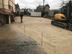 Travaux de réfection d’allée à Châlons-en-Champagne en cours