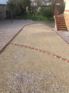 Mise en œuvre de la structure d’une allée à Châlons-en-Champagne